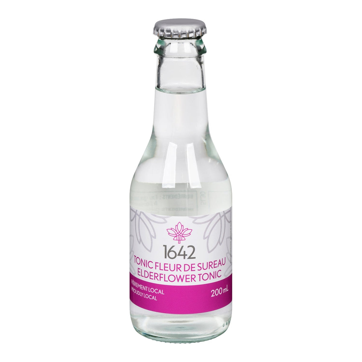 1642 Tonic Fleur de sureau — bouteille 200 ml, face avant
