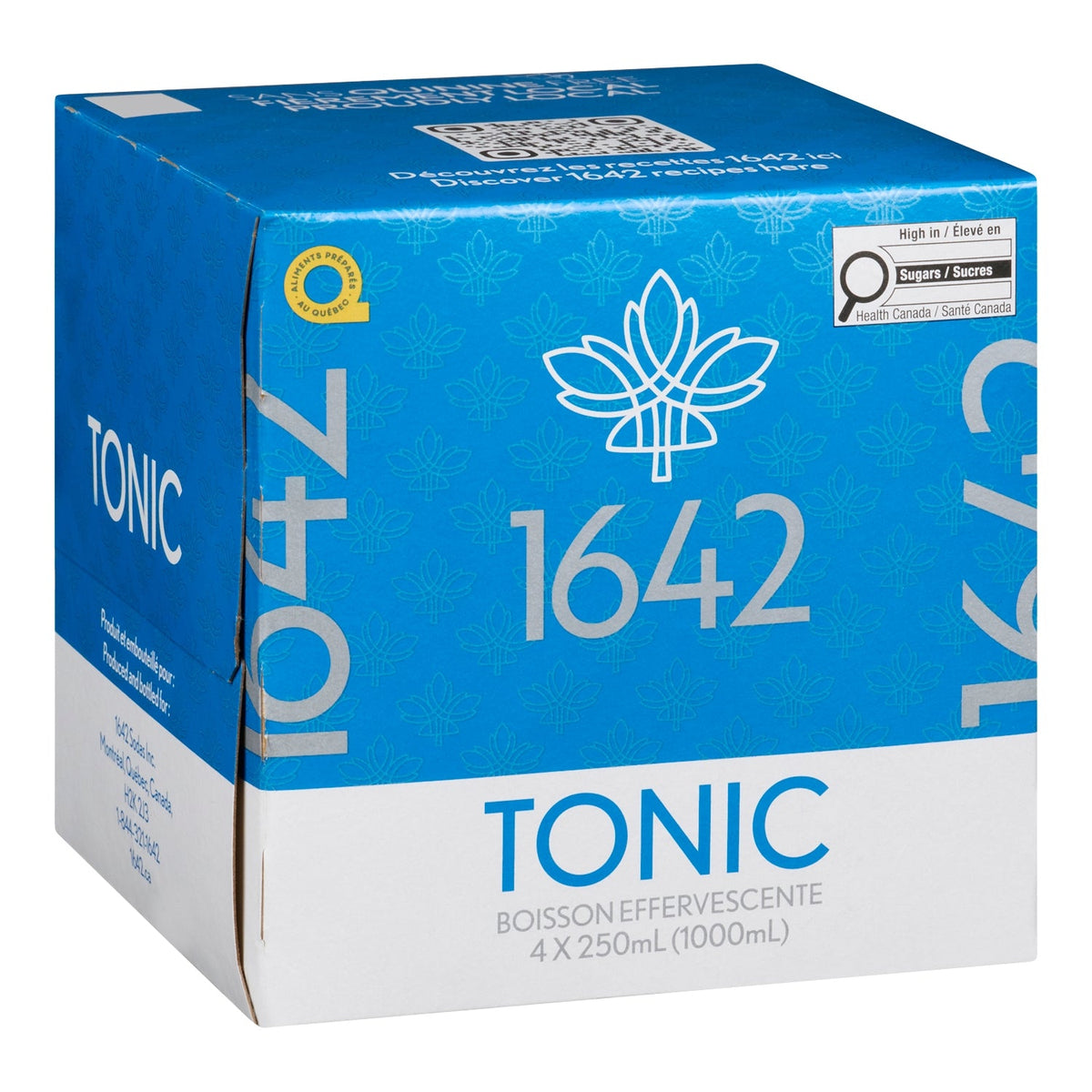 1642 Tonic — emballage 4 x 250 ml, étiquette française