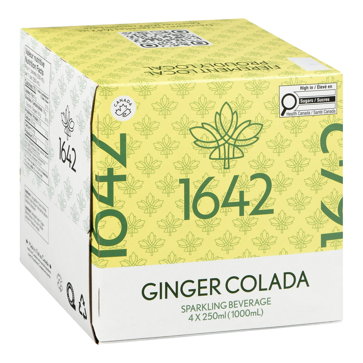 1642 Colada Gingembre — 4 x 250 ml pack, English label