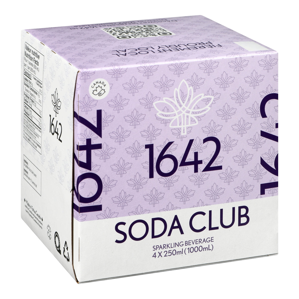 1642 Soda Club — 4 x 250 ml pack, English label