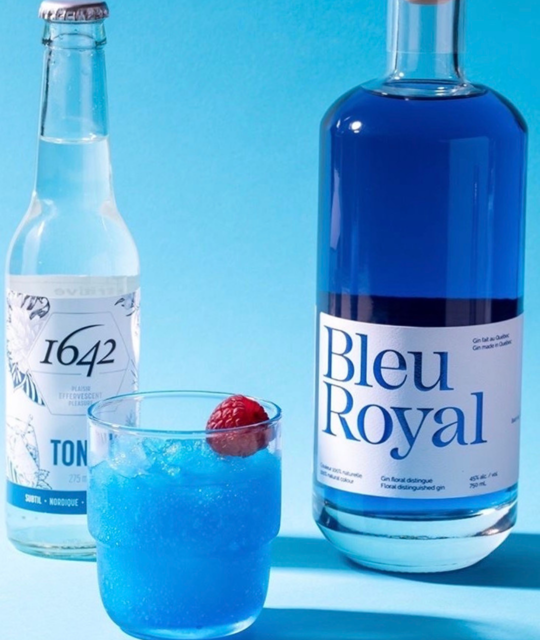 Slochetail avec 1642 Tonic et Gin Bleu Royal