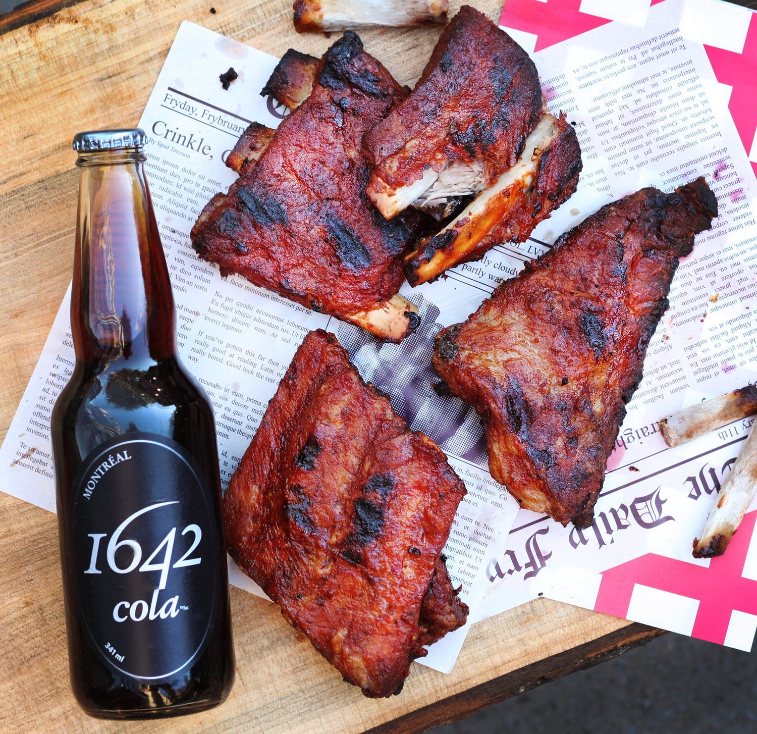 Côtes levées BBQ au Cola 1642