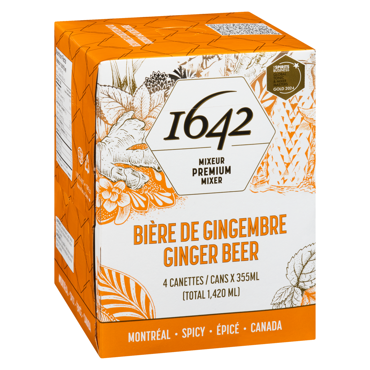 Mini Pack Canettes 1642 - Tonic &amp; Bière de gingembre