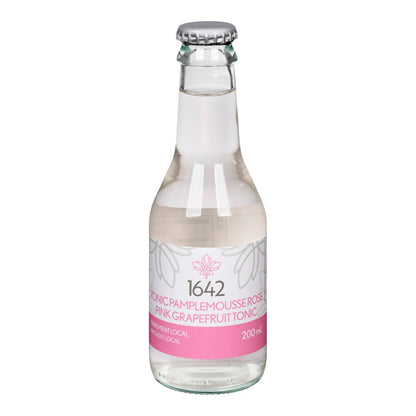 1642 Tonic Pamplemousse Rose — bouteille 200 ml, face avant