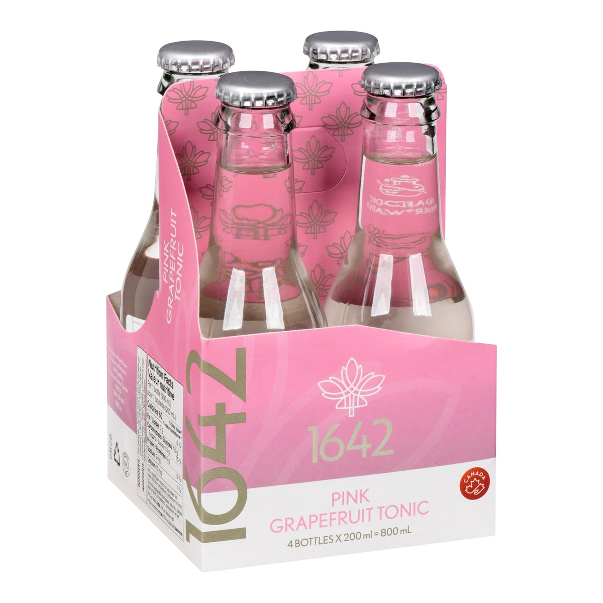 1642 Tonic Pamplemousse Rose — 4 x 200 ml pack, English label
