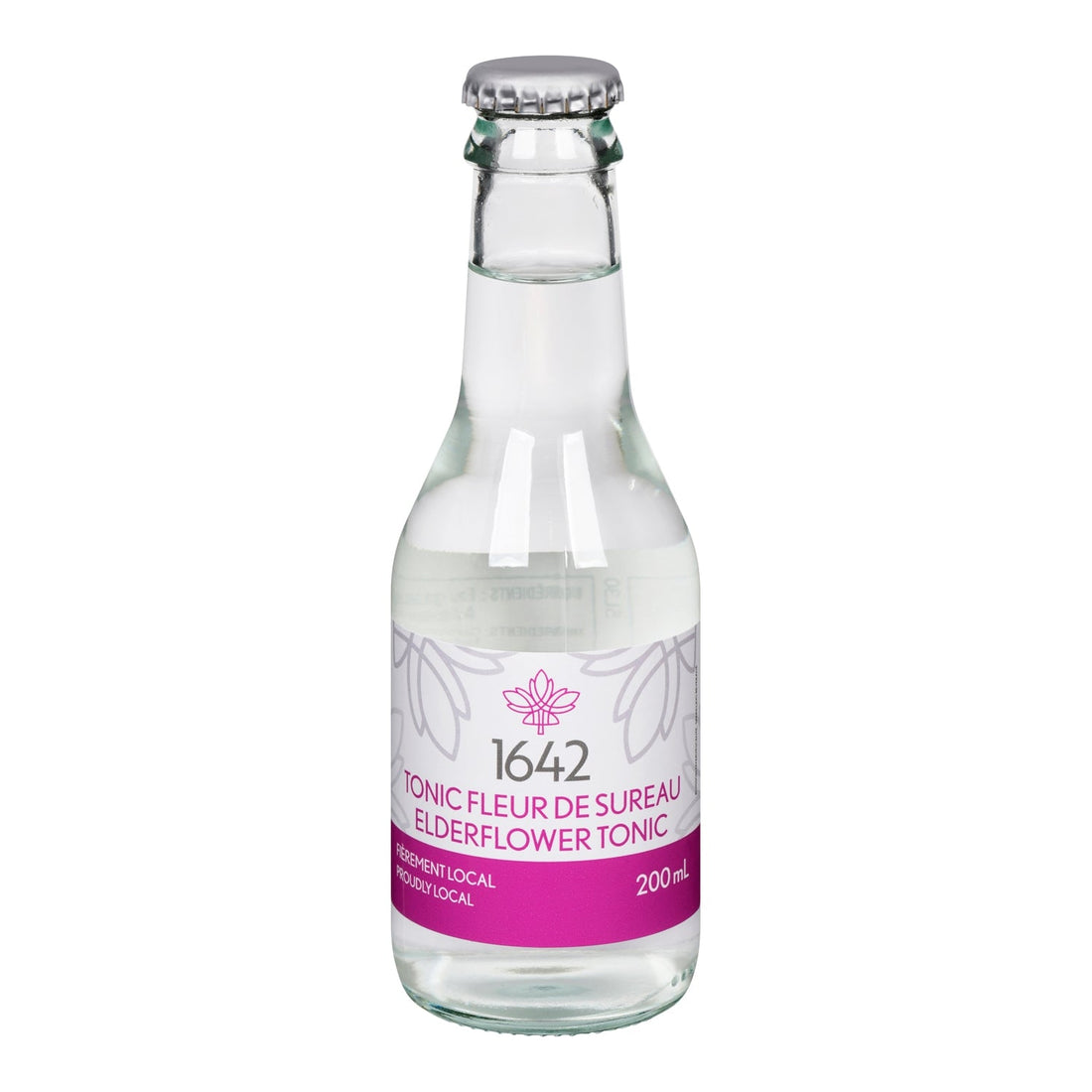 1642 Tonic Fleur de sureau — bouteille 200 ml, face avant