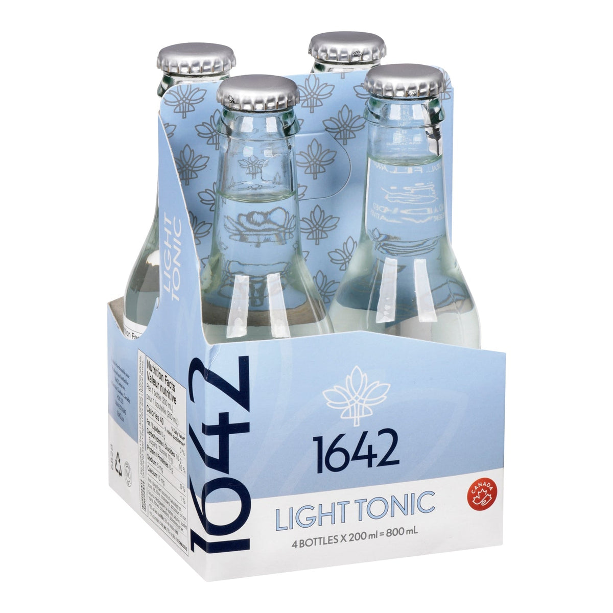 1642 Tonic léger — 4 x 200 ml pack, English label