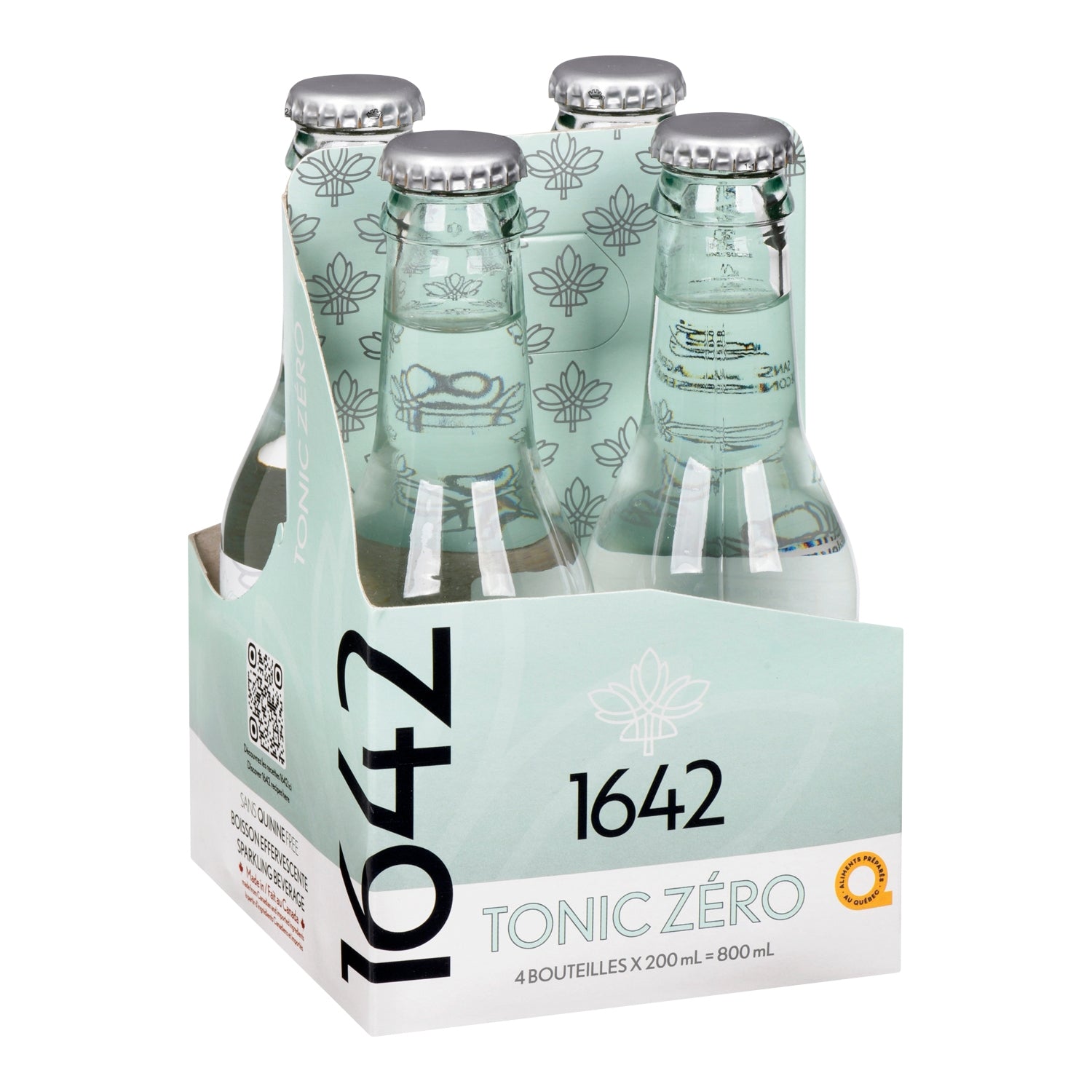 1642 Tonic Zéro — emballage 4 x 200 ml, étiquette française