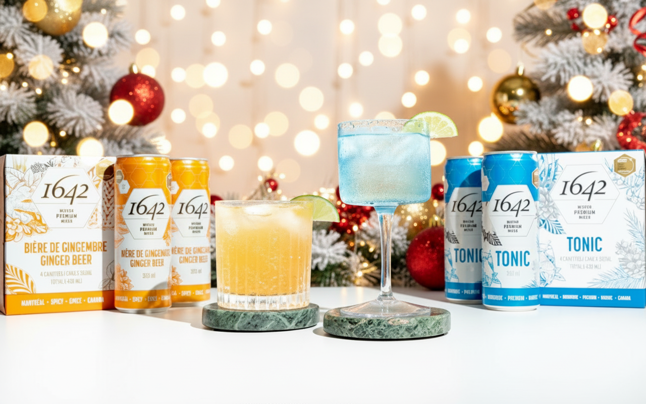 1642 Canettes Tonic et Ginger festive